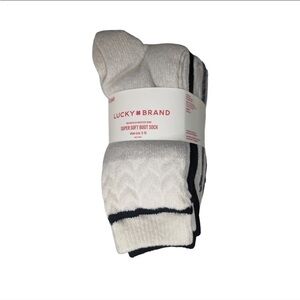 Lucky Brand Ladies' Boot Sock 6-pair Pack NEW